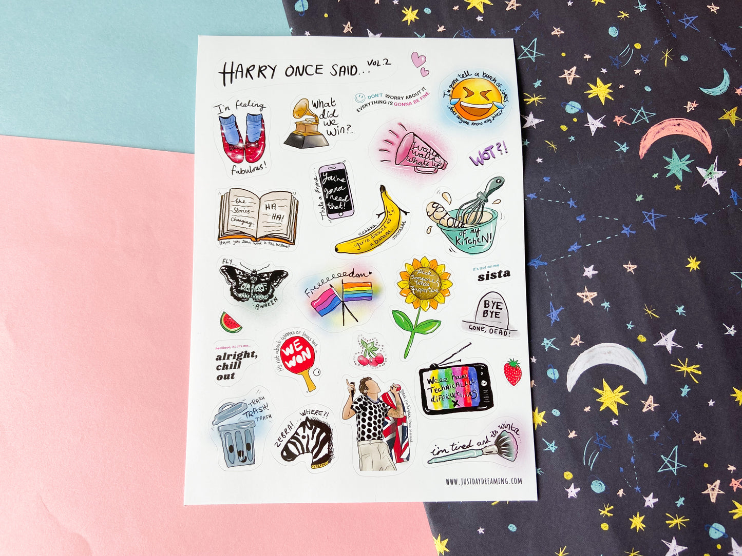 Pre-order: Harry Once Said Sticker Sets, Iconic Quotes