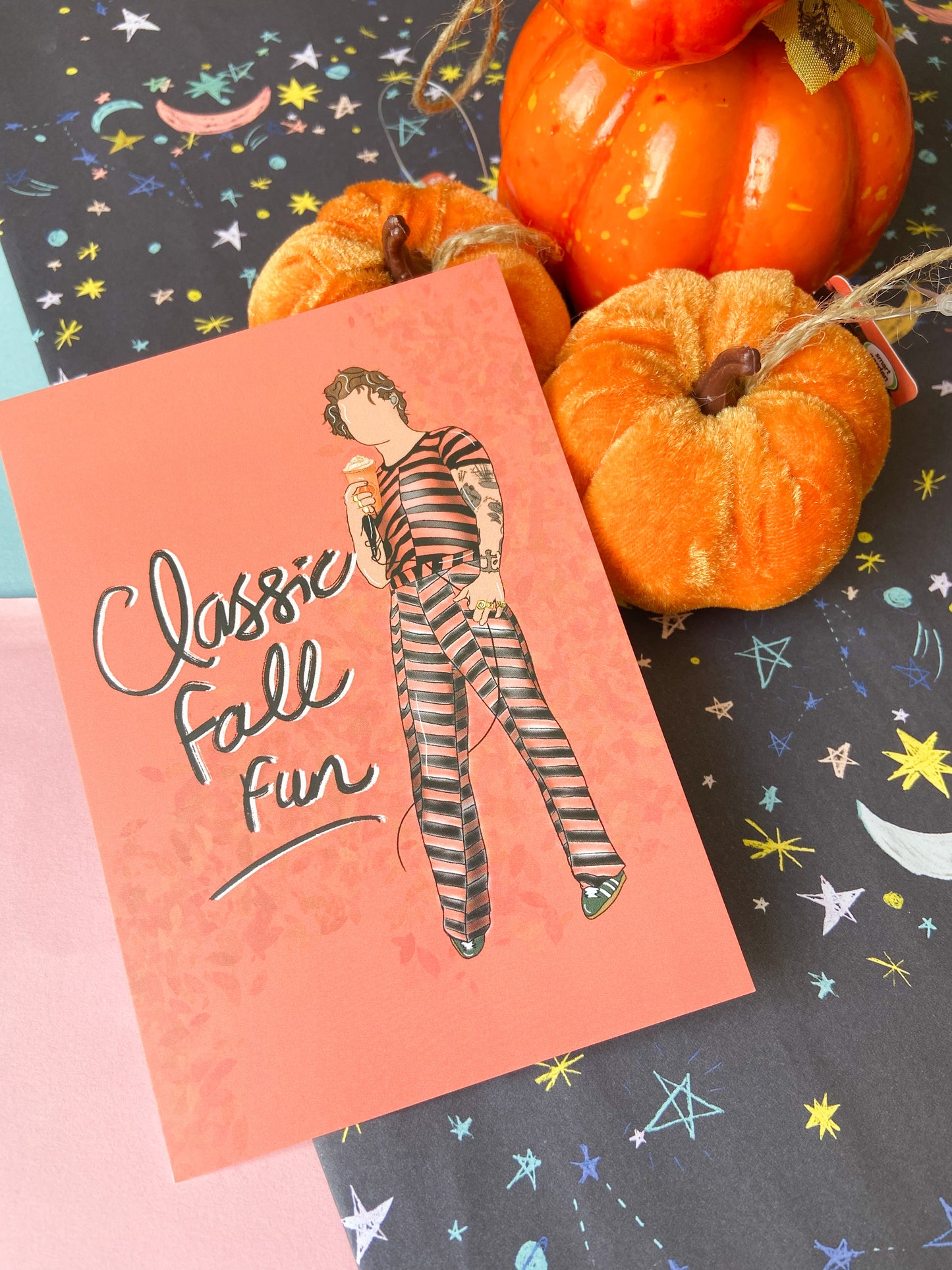 Classic Fall Fun, Harries Postcard