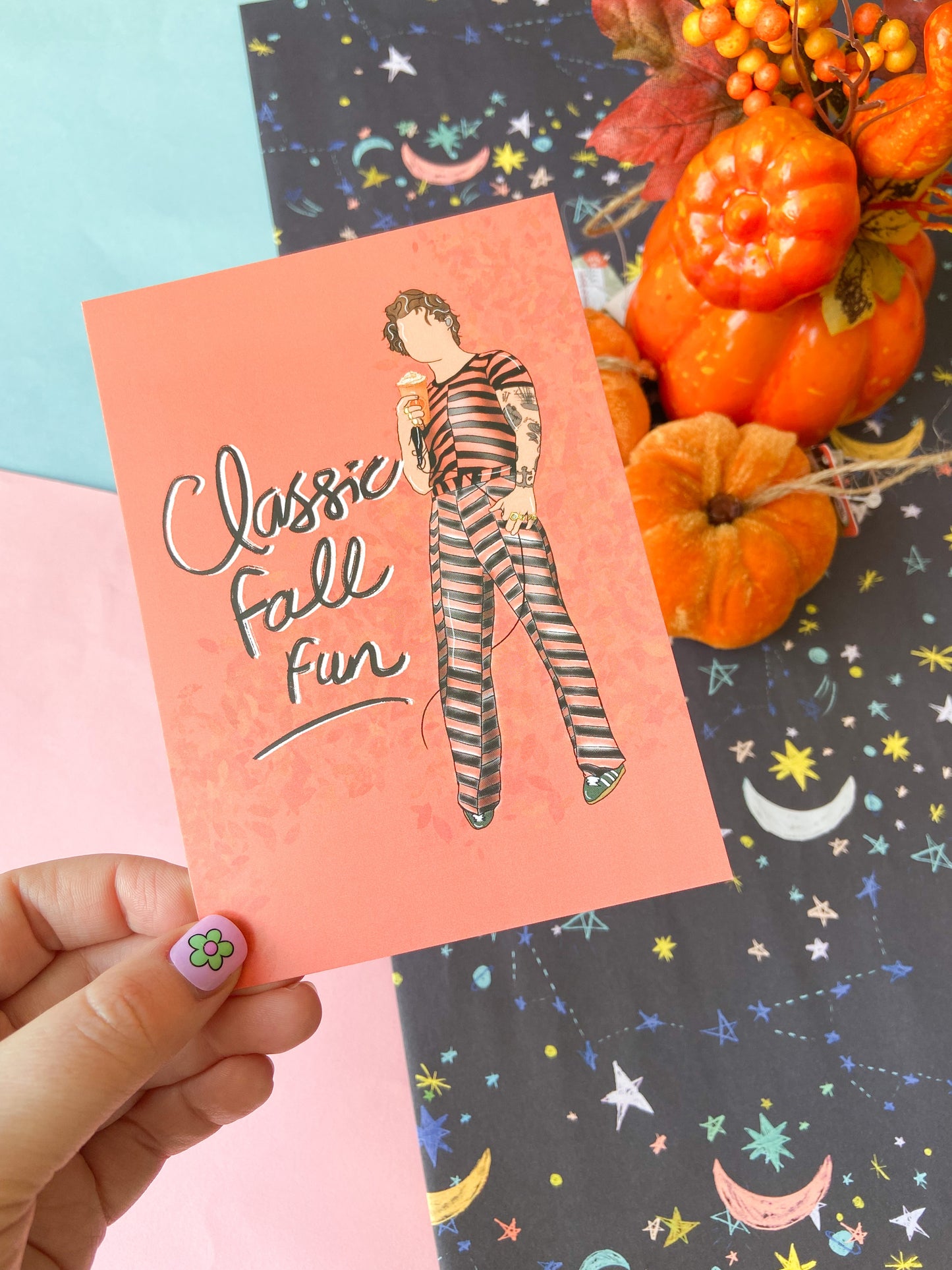 Classic Fall Fun, Harries Postcard