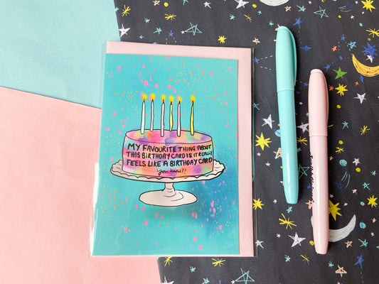 Feels like a Birthday Card, Harries Cake