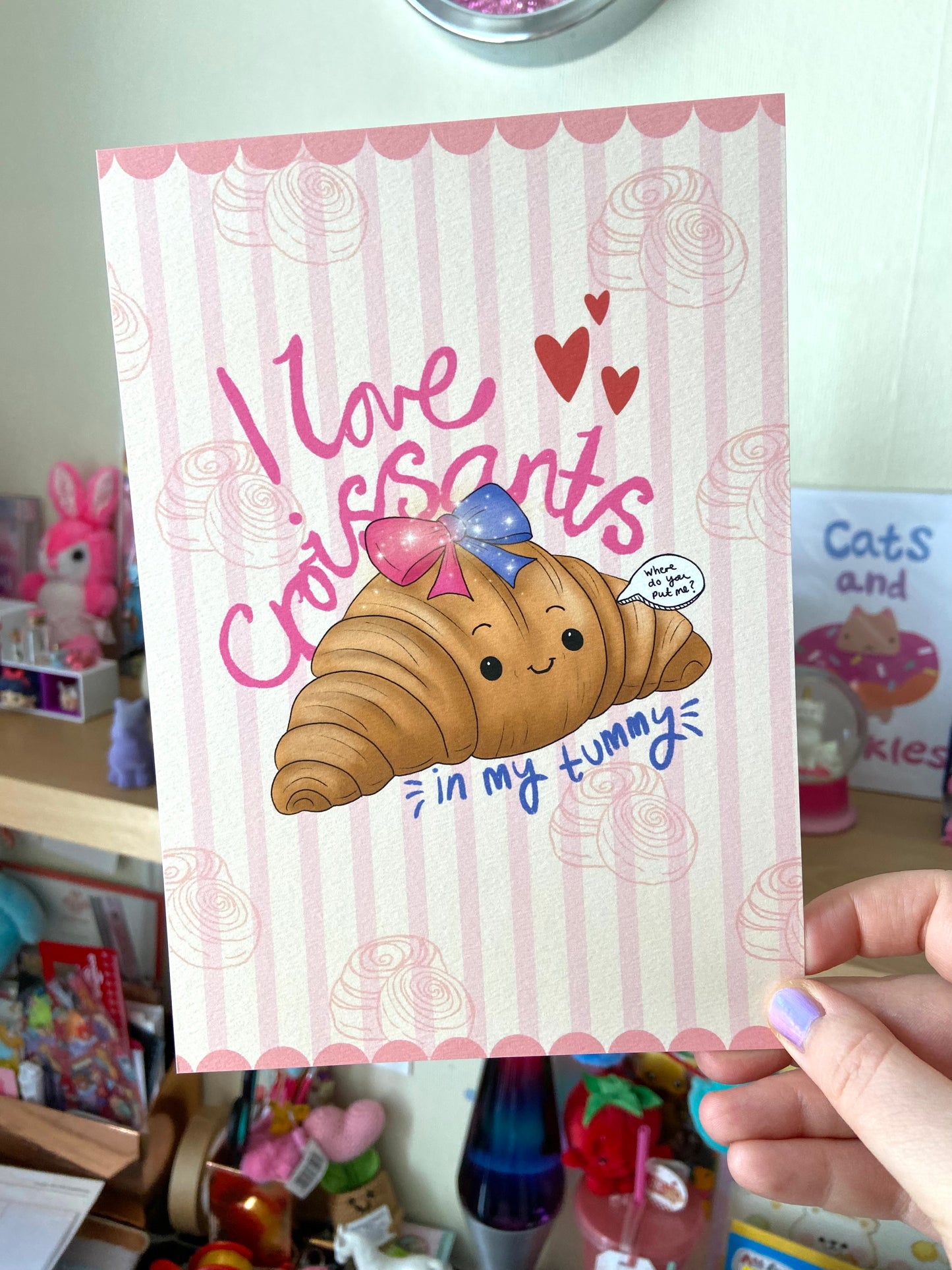 I love croissants Print, Harries Gift