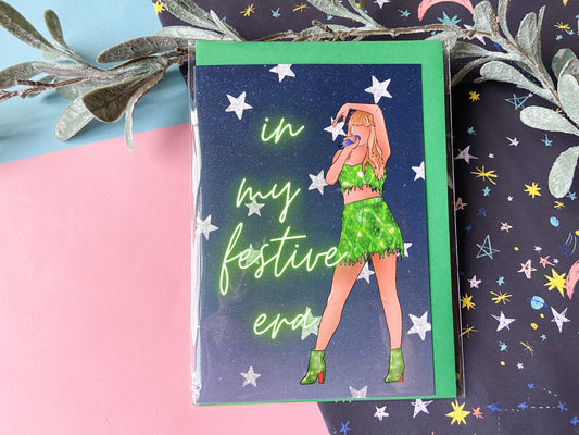 1989 Festive Era Taylor themed Christmas Card