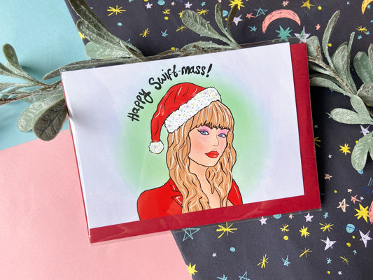 Happy Swift-mass Taylor Christmas Card