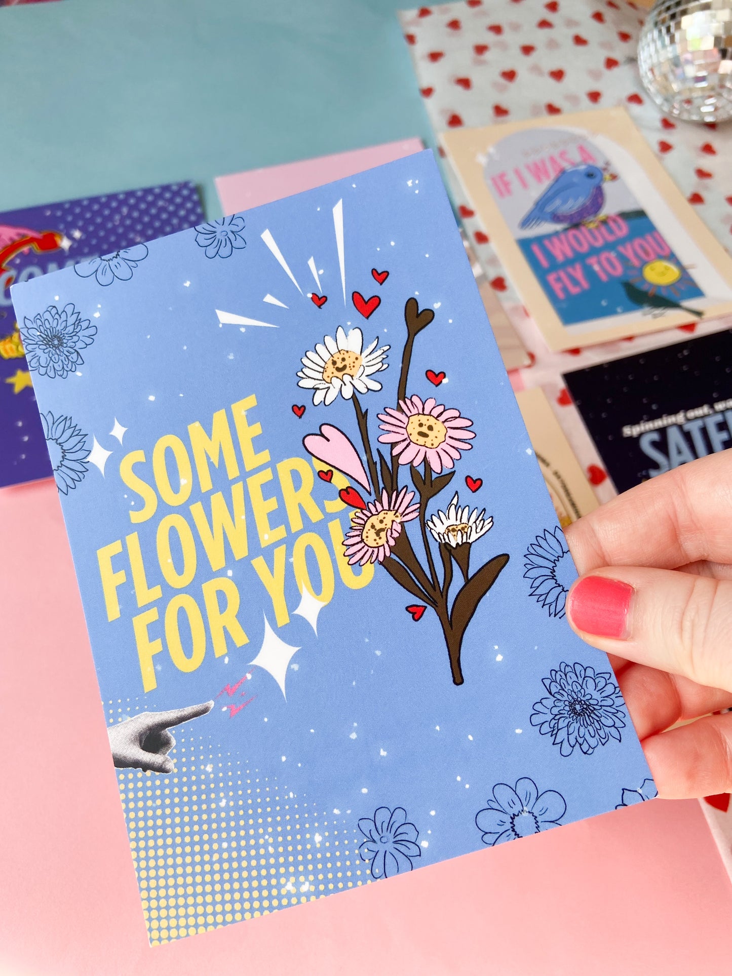 Flowers For You Postcard Set of 6, Harries Gift
