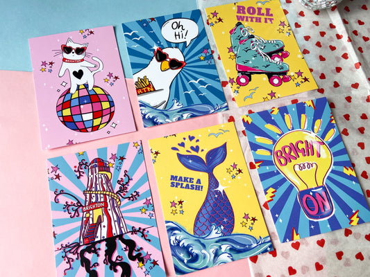 Brighton Postcard Set of 6