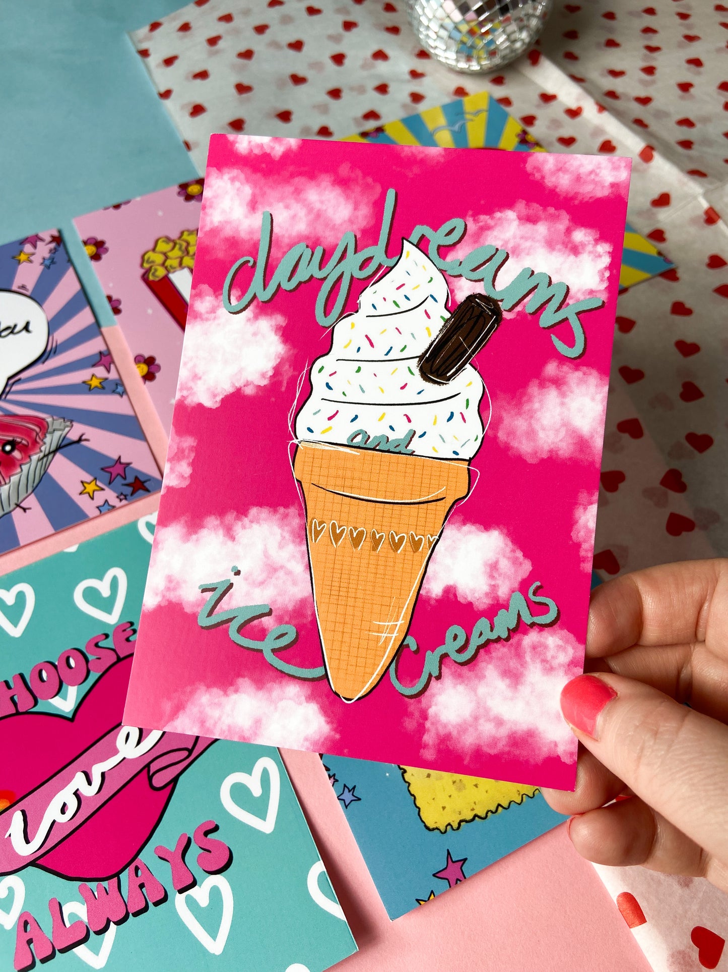 Nostalgic Summer Postcard Set of 6