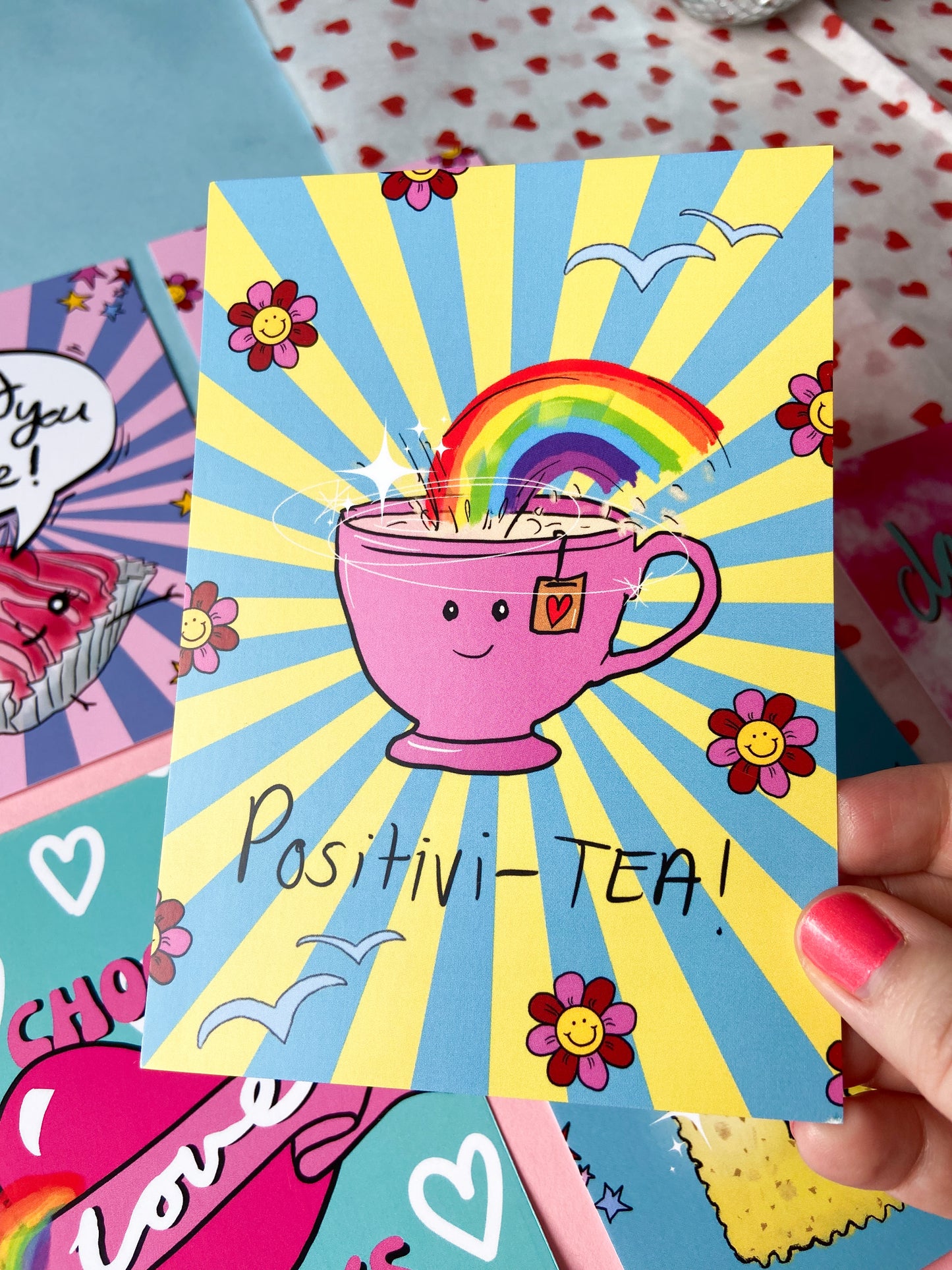 Nostalgic Summer Postcard Set of 6
