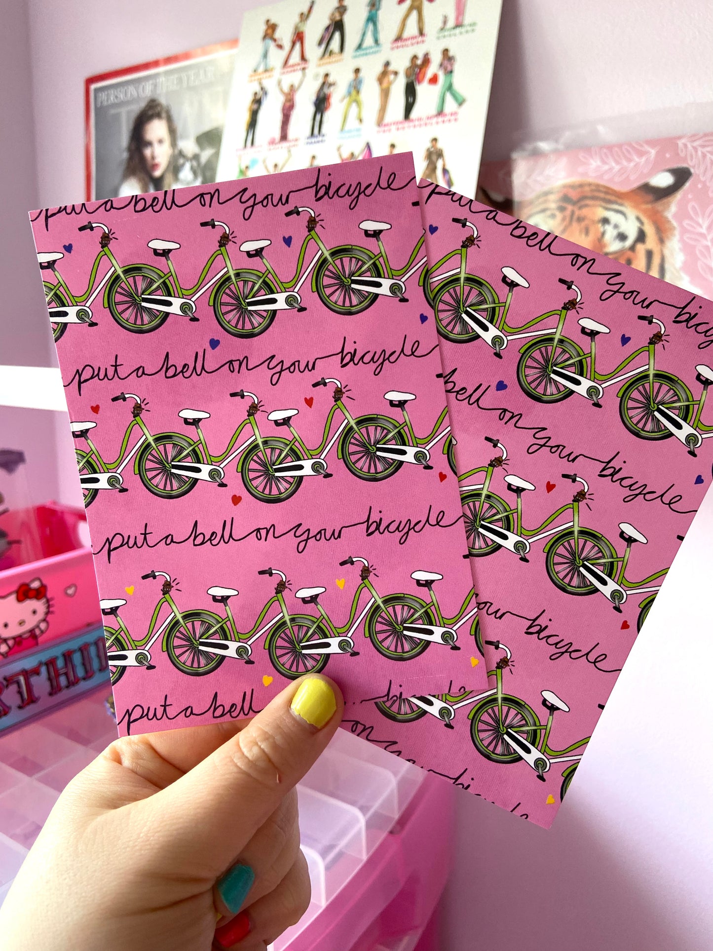Put a Bell on Your Bicycle Postcard, Harries Gift