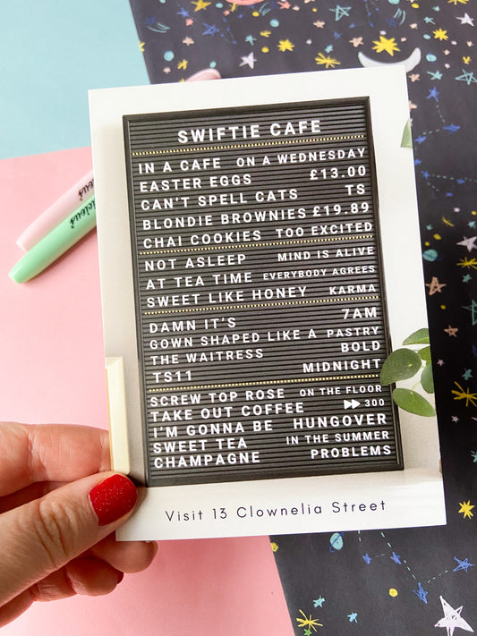 Swiftie Cafe Postcard