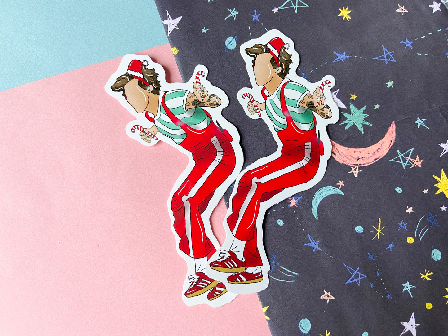 Candy Cane Christmas Harry Sticker