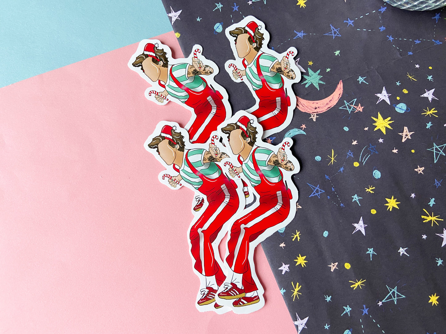 Candy Cane Christmas Harry Sticker