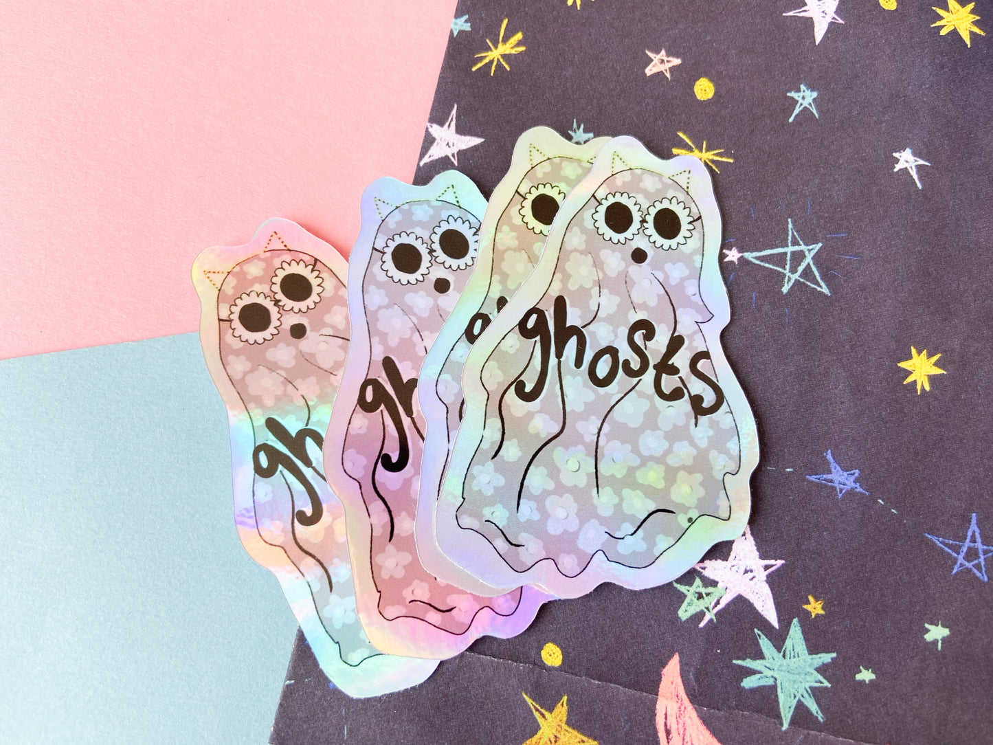 Iridescent Ghosts Sticker, Taylor Fans