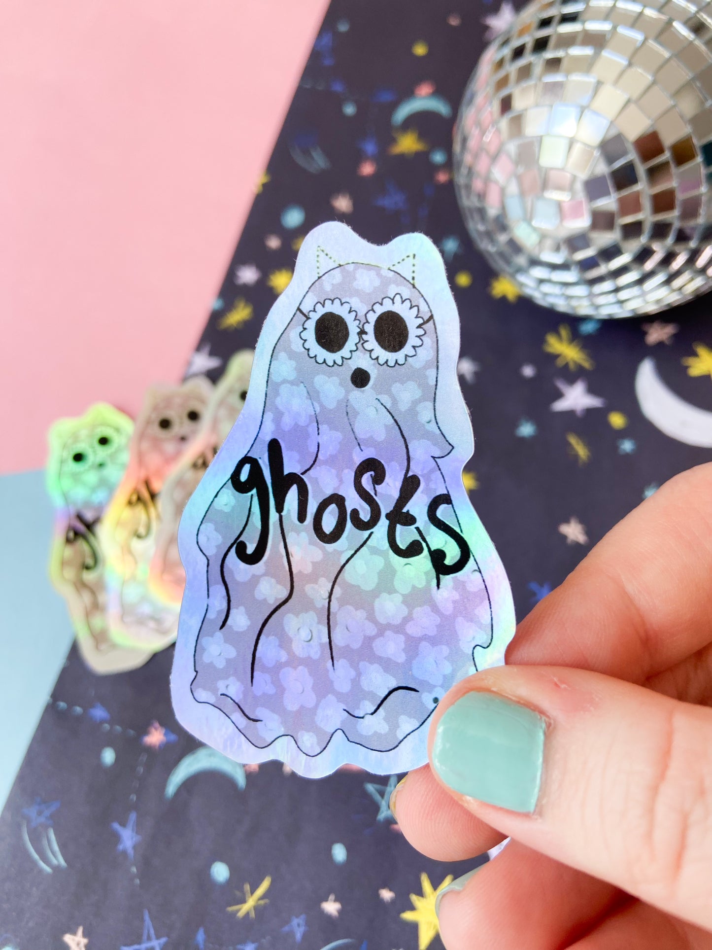 Iridescent Ghosts Sticker, Taylor Fans