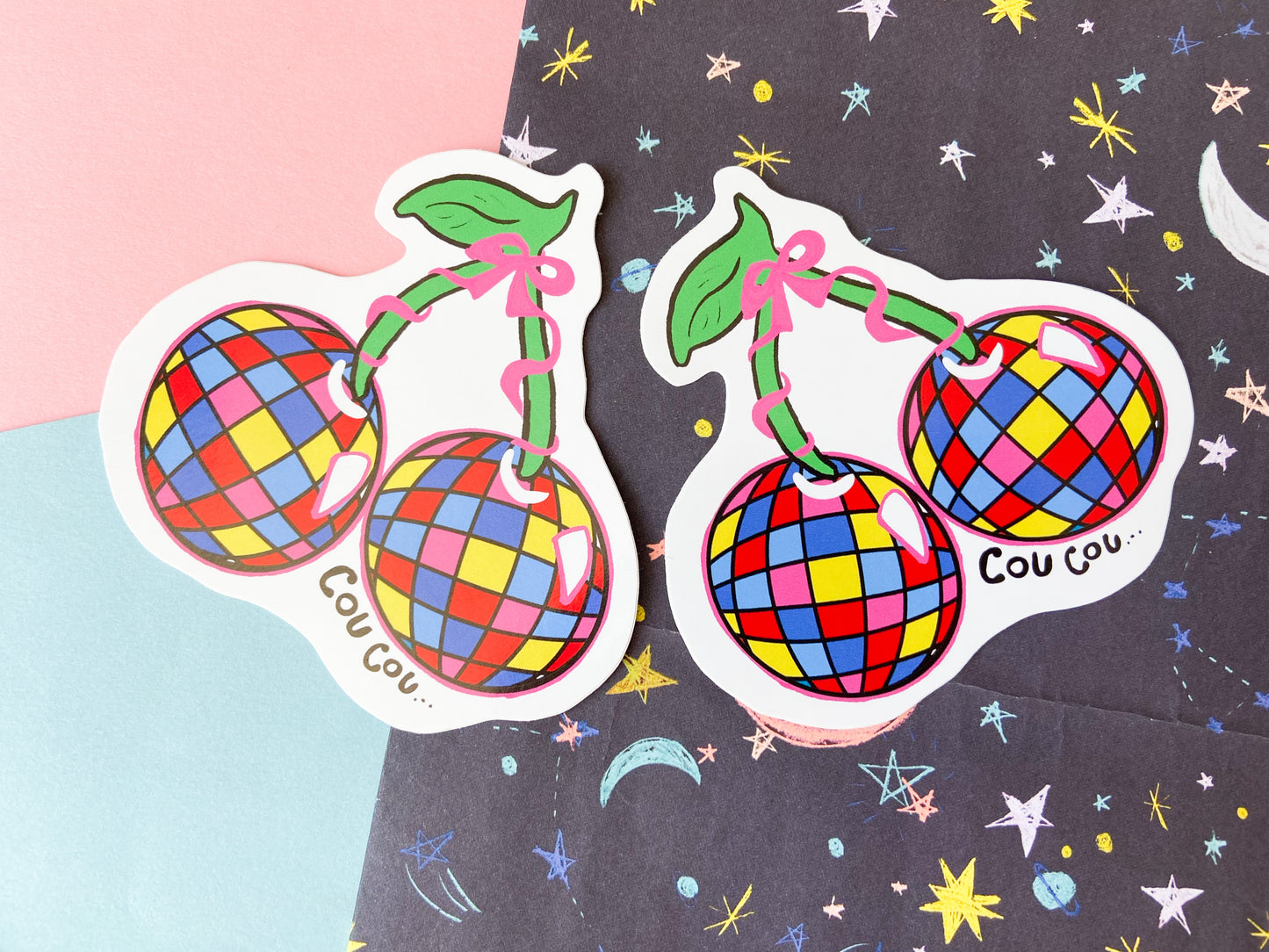 Cou cou Cherries Sticker, Harries Sticker