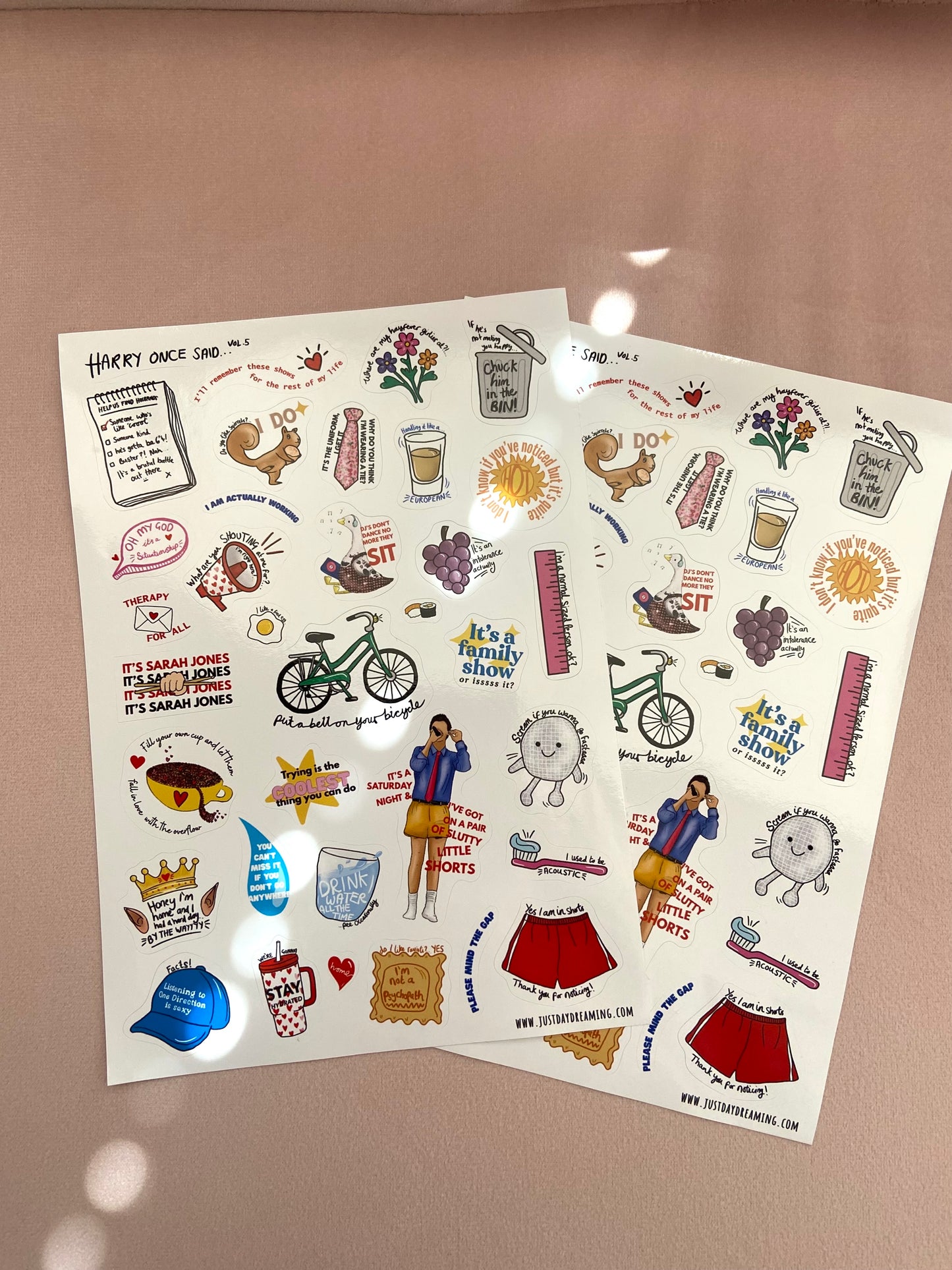 PRE-ORDER: NEW Harry Once Said Sticker Sets, Harries Iconic Quotes
