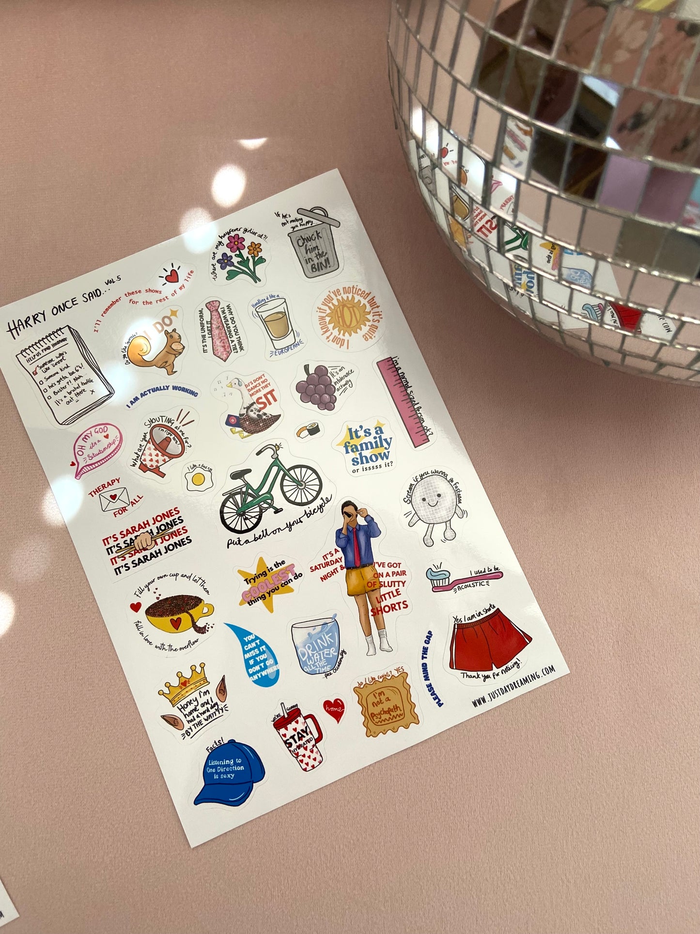 PRE-ORDER: NEW Harry Once Said Sticker Sets, Harries Iconic Quotes