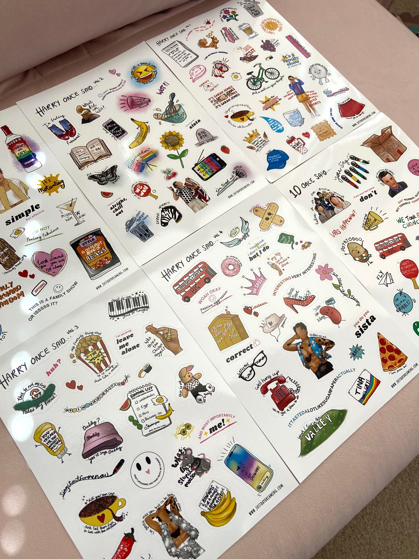 PRE-ORDER: NEW Harry Once Said Sticker Sets, Harries Iconic Quotes