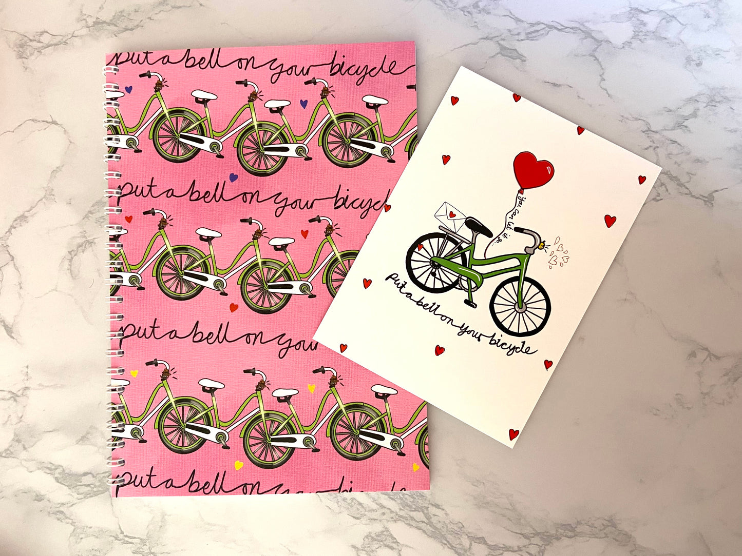 Bell on Your Bicycle Spiral Notebook, Harries Gift