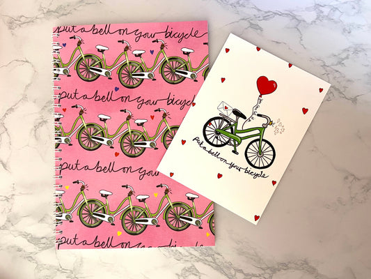Bell on Your Bicycle Spiral Notebook, Harries Gift