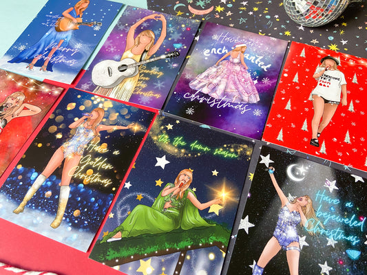 Taylor Full Eras Festive Postcard Set of 11