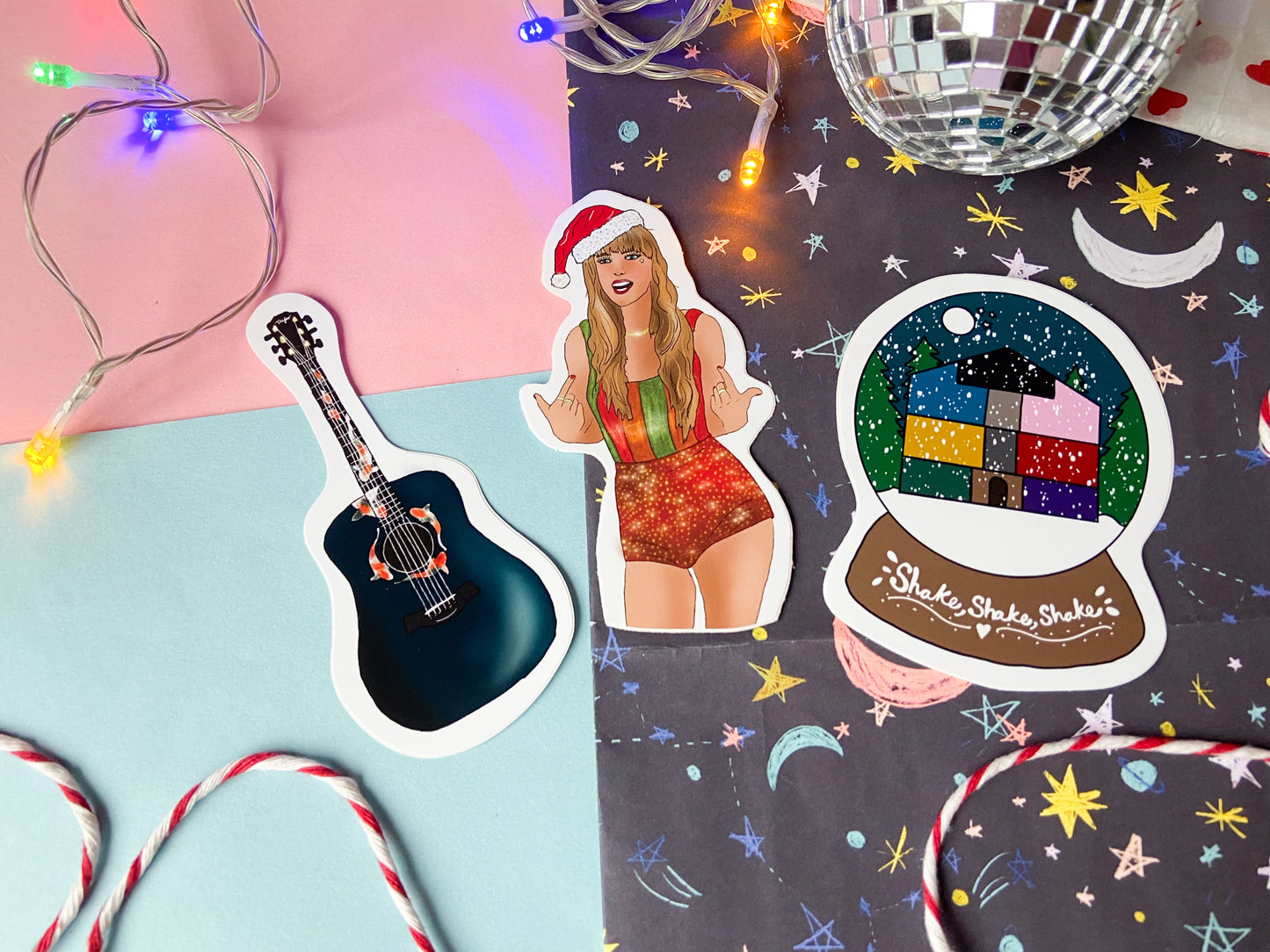 Snowglobe Sticker, Taylor Christmas