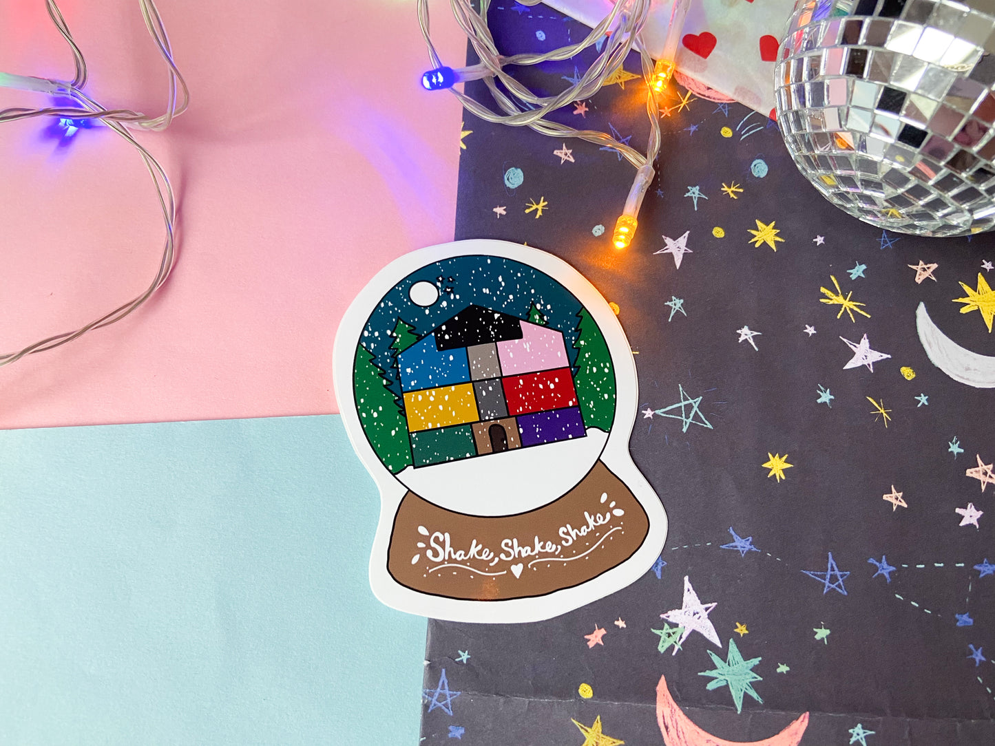 Snowglobe Sticker, Taylor Christmas