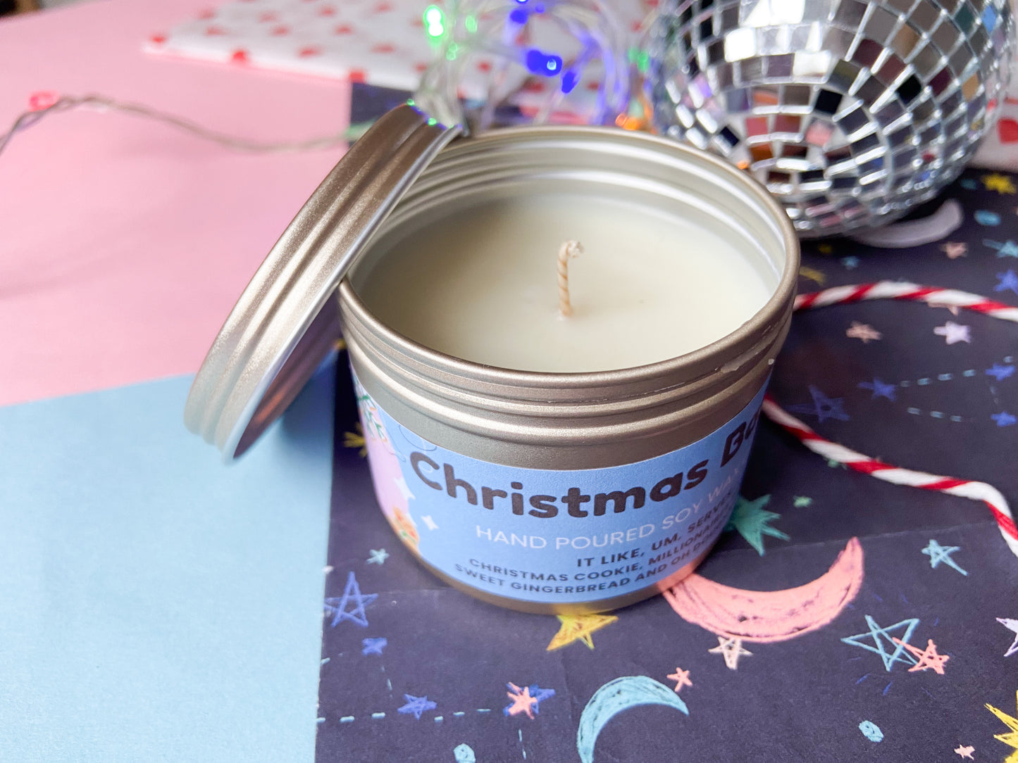 Christmas Bakery Candle in Tin, Harry Coded Gift