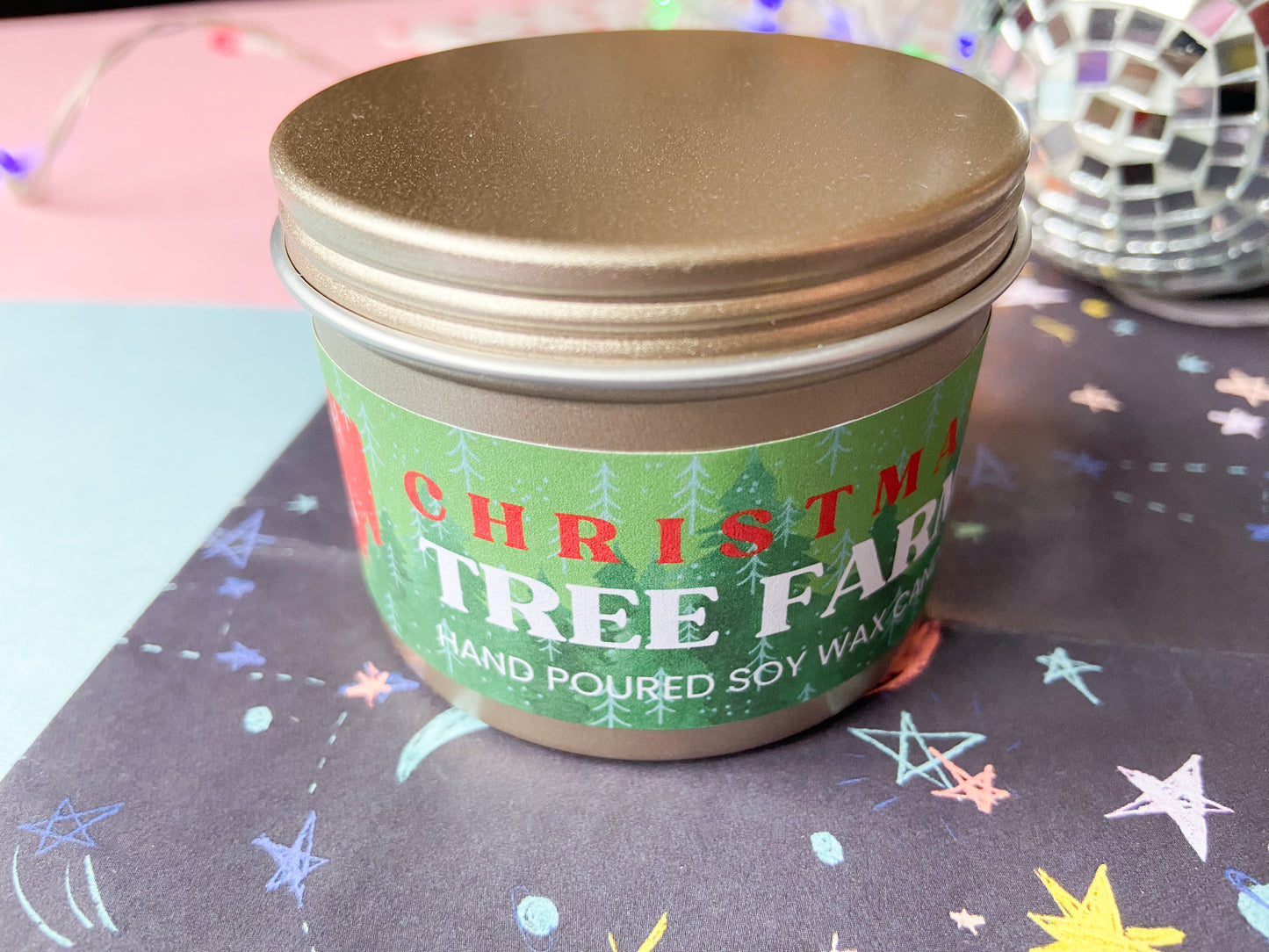 Christmas Tree Farm Candle in Tin, Taylor Themed Gift