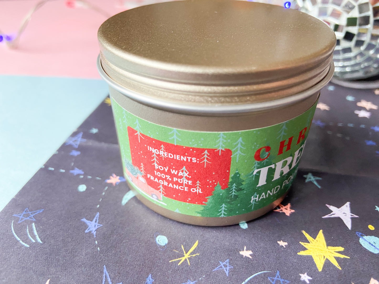 Christmas Tree Farm Candle in Tin, Taylor Themed Gift