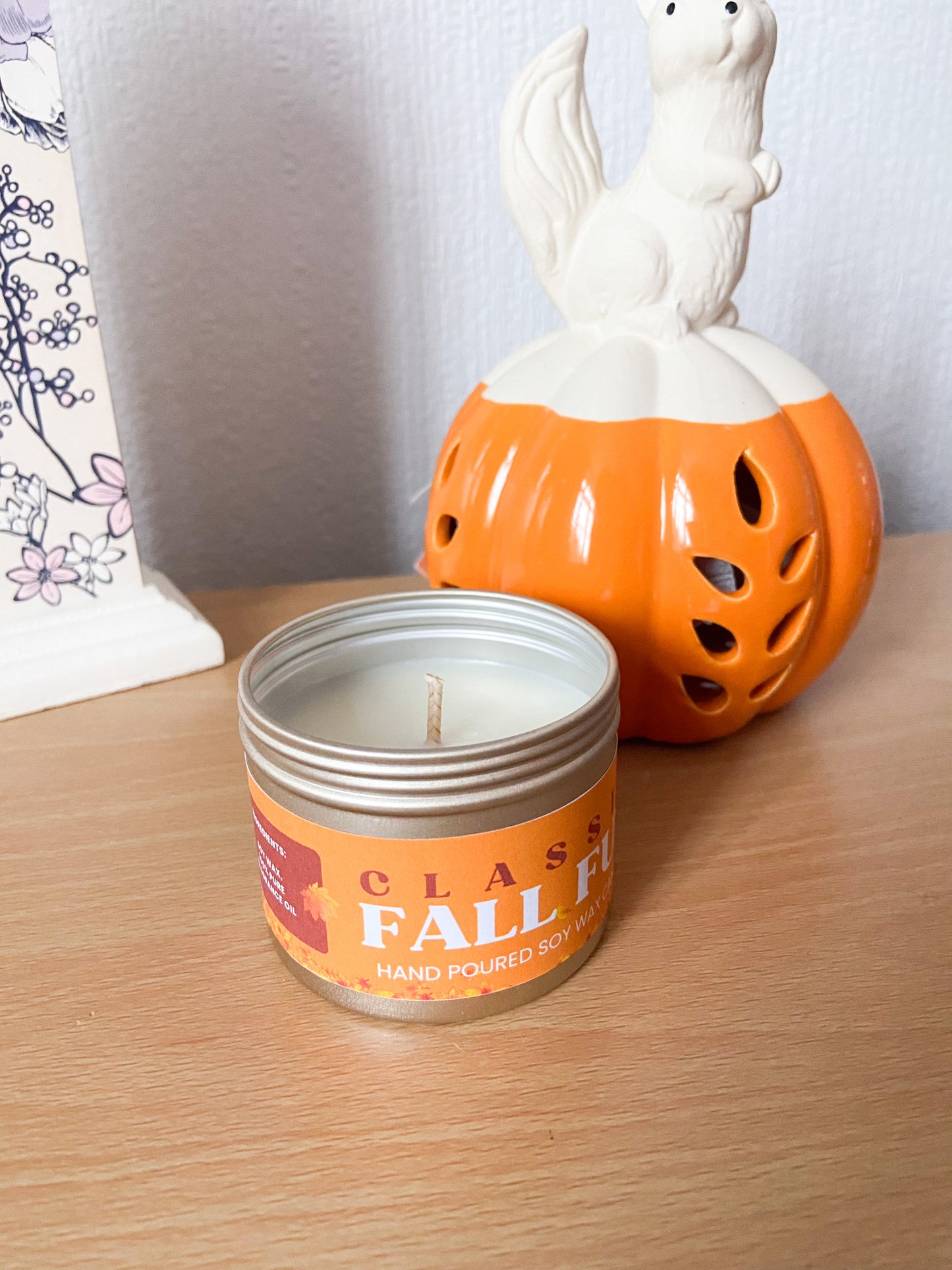 Classic Fall Fun Candle in Tin, Harry Coded Gift