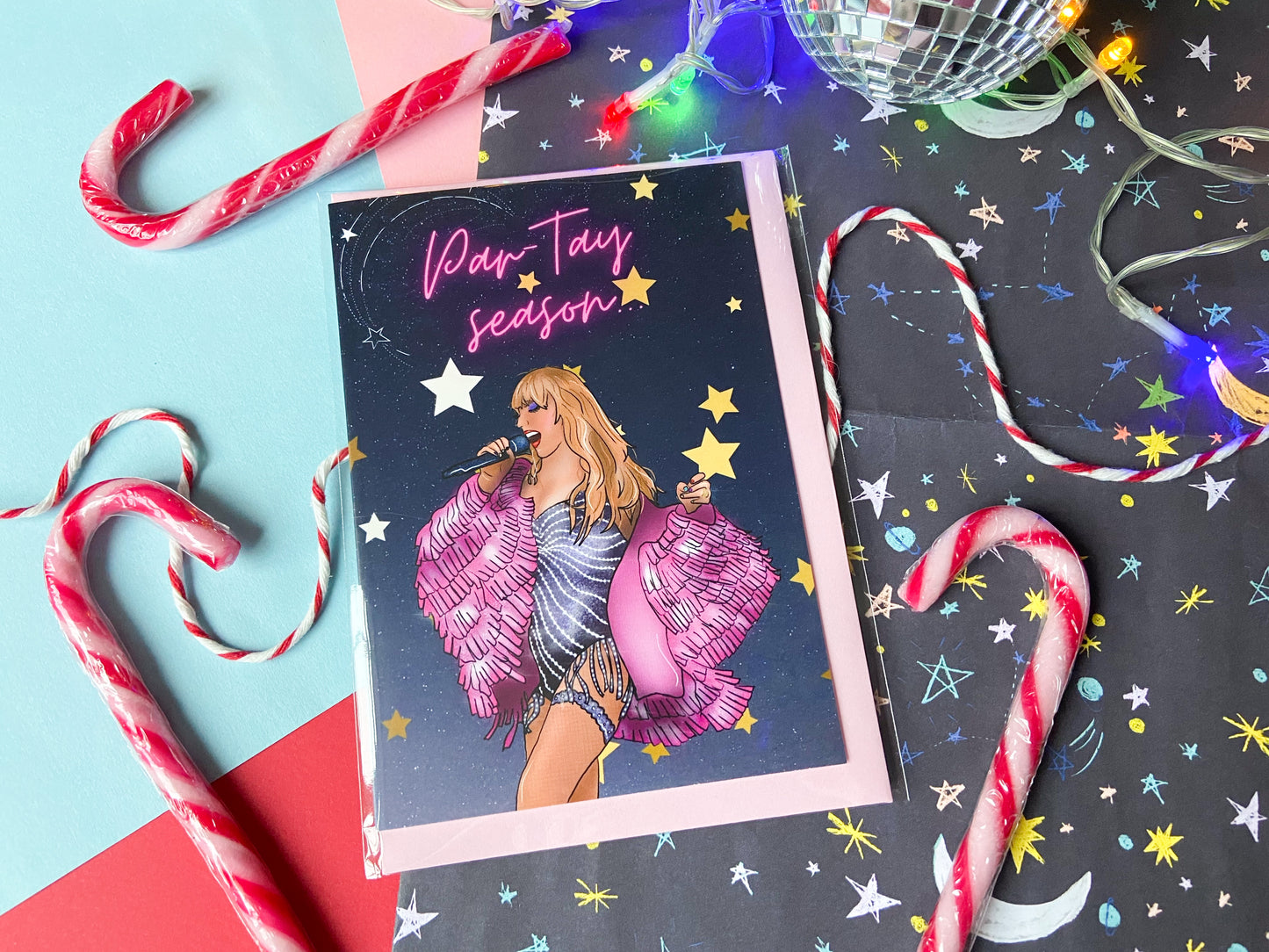 Par-Tay Season, Taylor Inspired Christmas Card