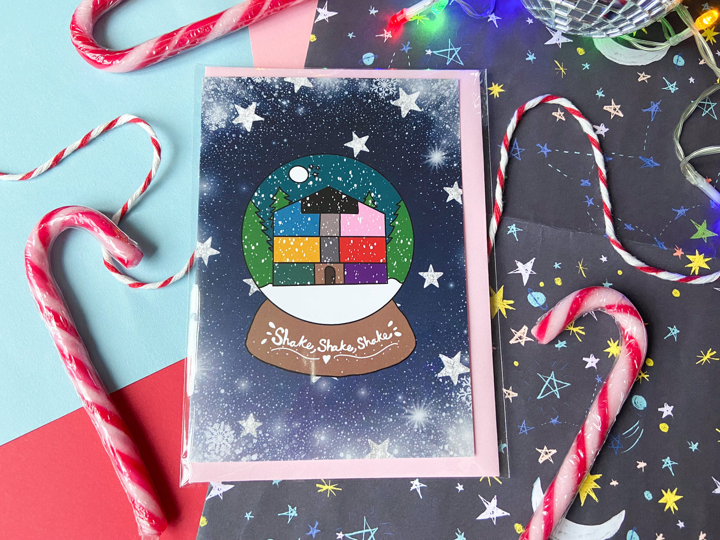 Shake Shake Shake Snowglobe Taylor Inspired Christmas Card