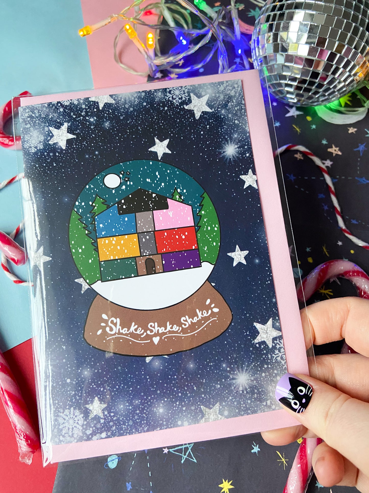 Shake Shake Shake Snowglobe Taylor Inspired Christmas Card