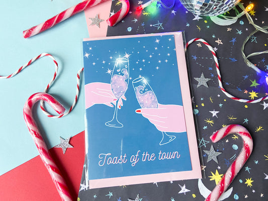 Toast of the Town, Taylor Inspired Christmas Card