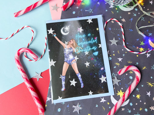 Bejeweled Christmas, Taylor Inspired Christmas Card