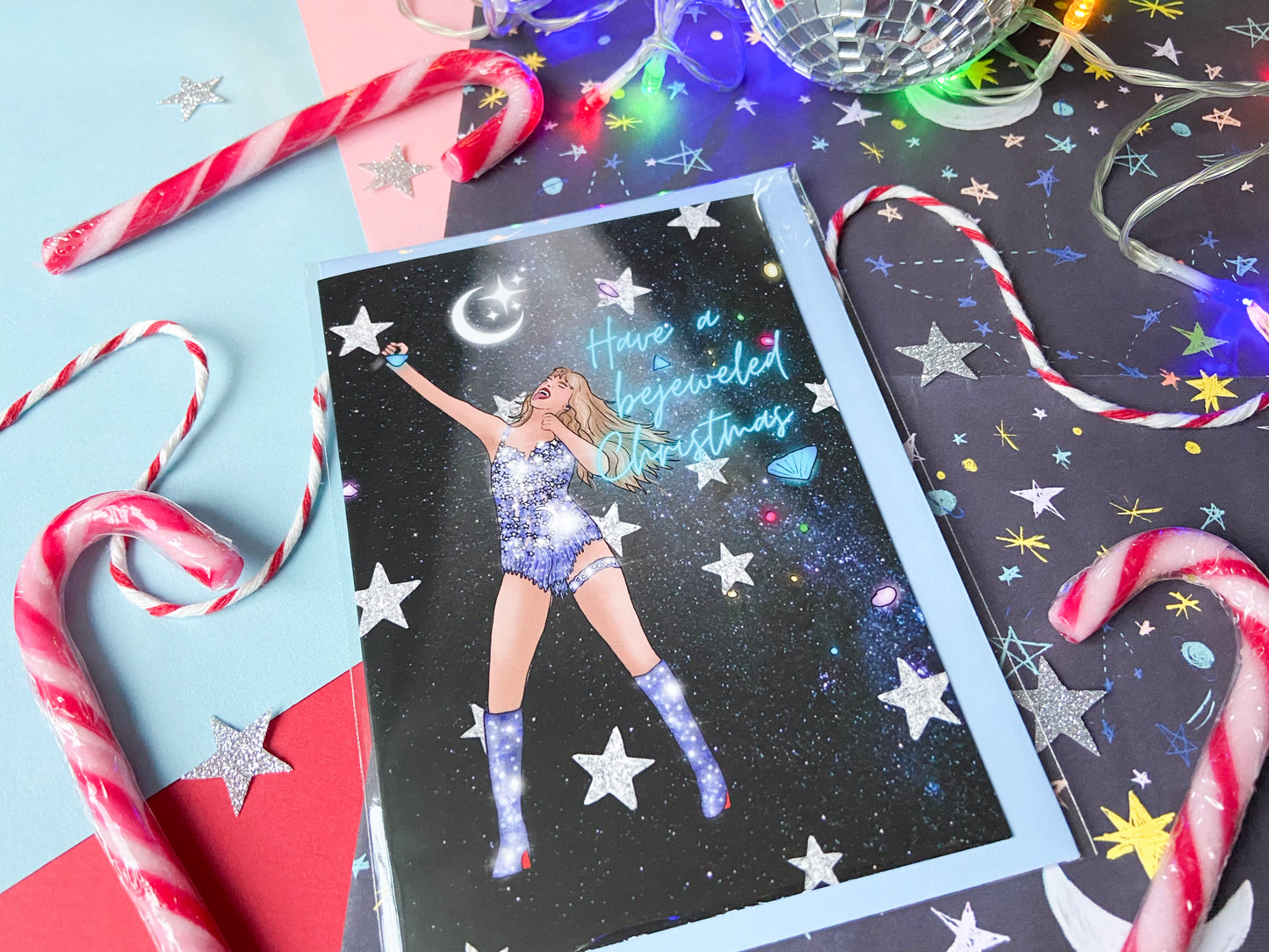 Bejeweled Christmas, Taylor Inspired Christmas Card