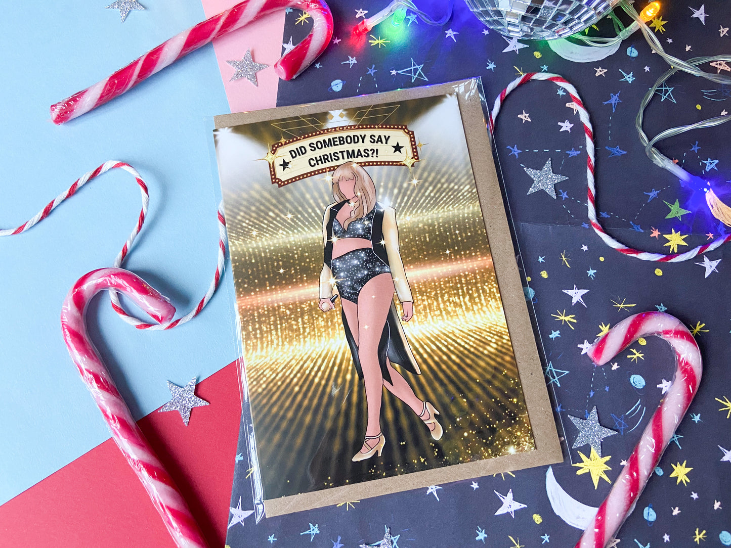 Did Somebody Say Christmas, Taylor Inspired Christmas Card