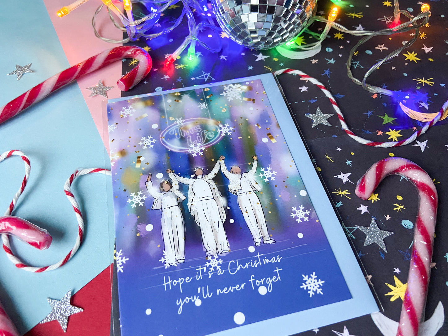 Take That Themed Christmas Card