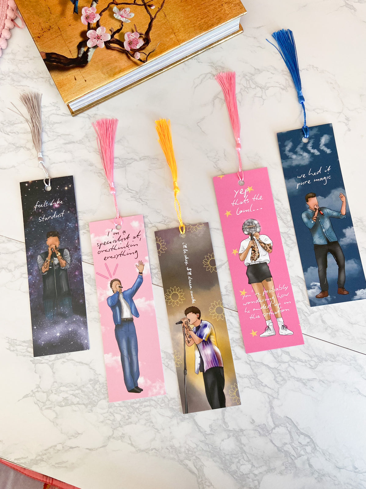 NEW! Directioners Bookmark Collection, Harries Louies Naillers Christmas Gift