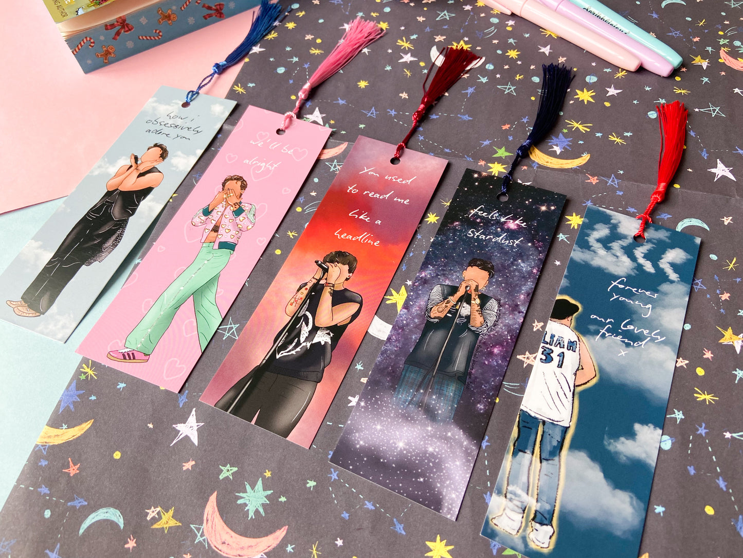 Directioners Bookmark Collection, Harries Louies Naillers Gift