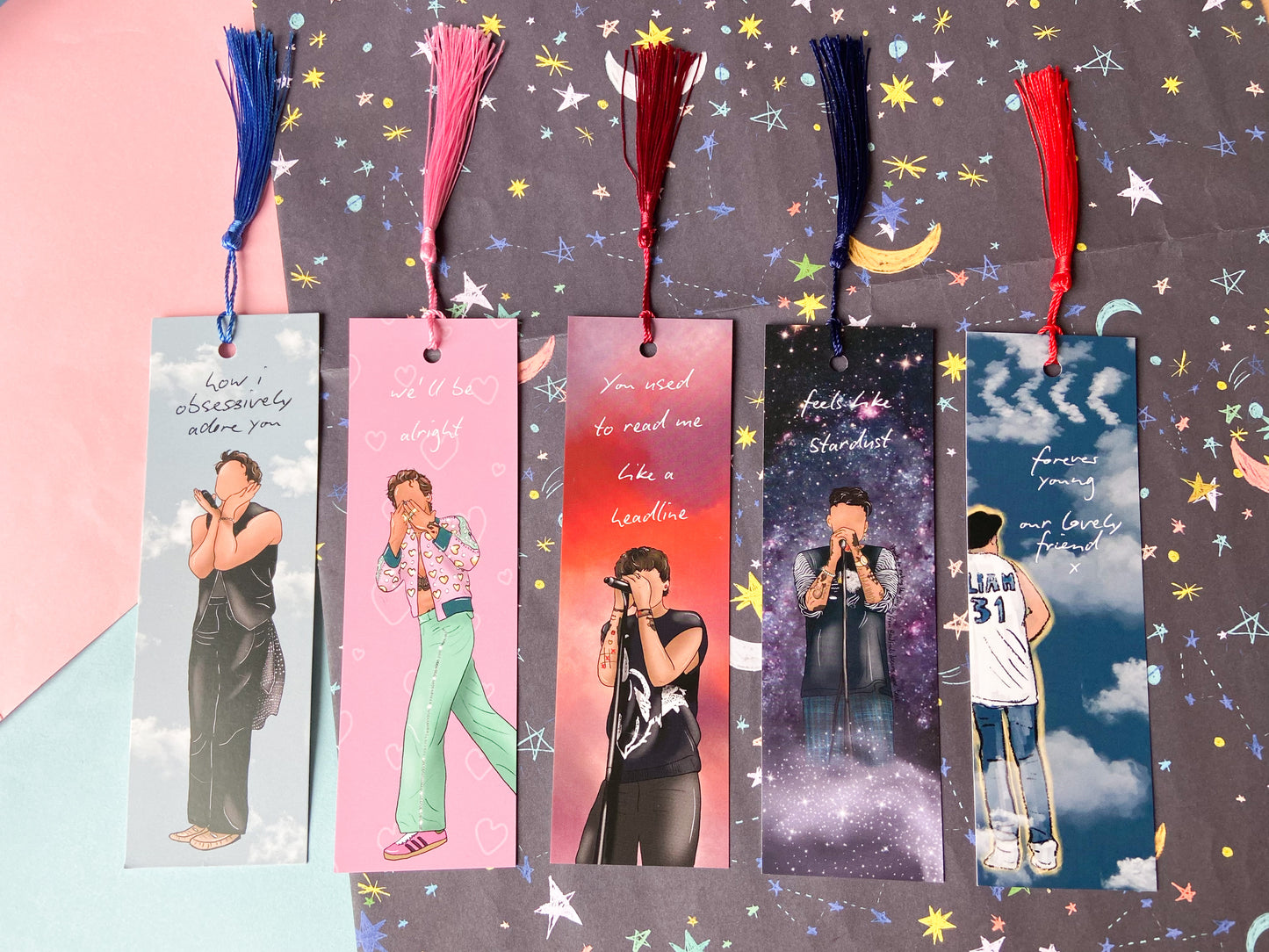 Directioners Bookmark Collection, Harries Louies Naillers Gift