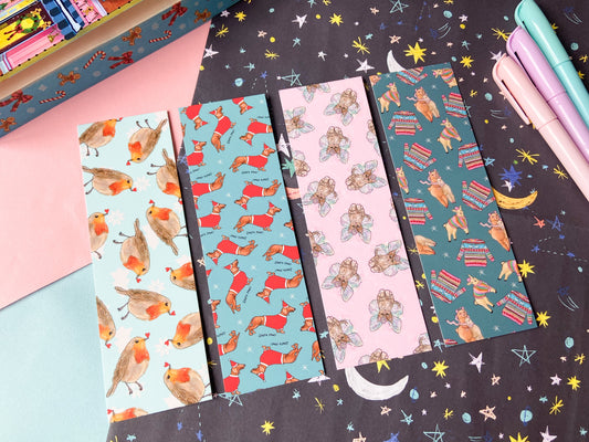 Christmas Bookmark Collection, Book Lovers Gift