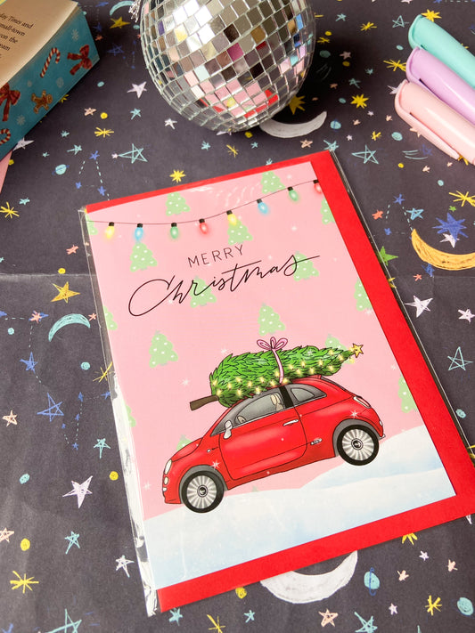 Festive Car Christmas Card
