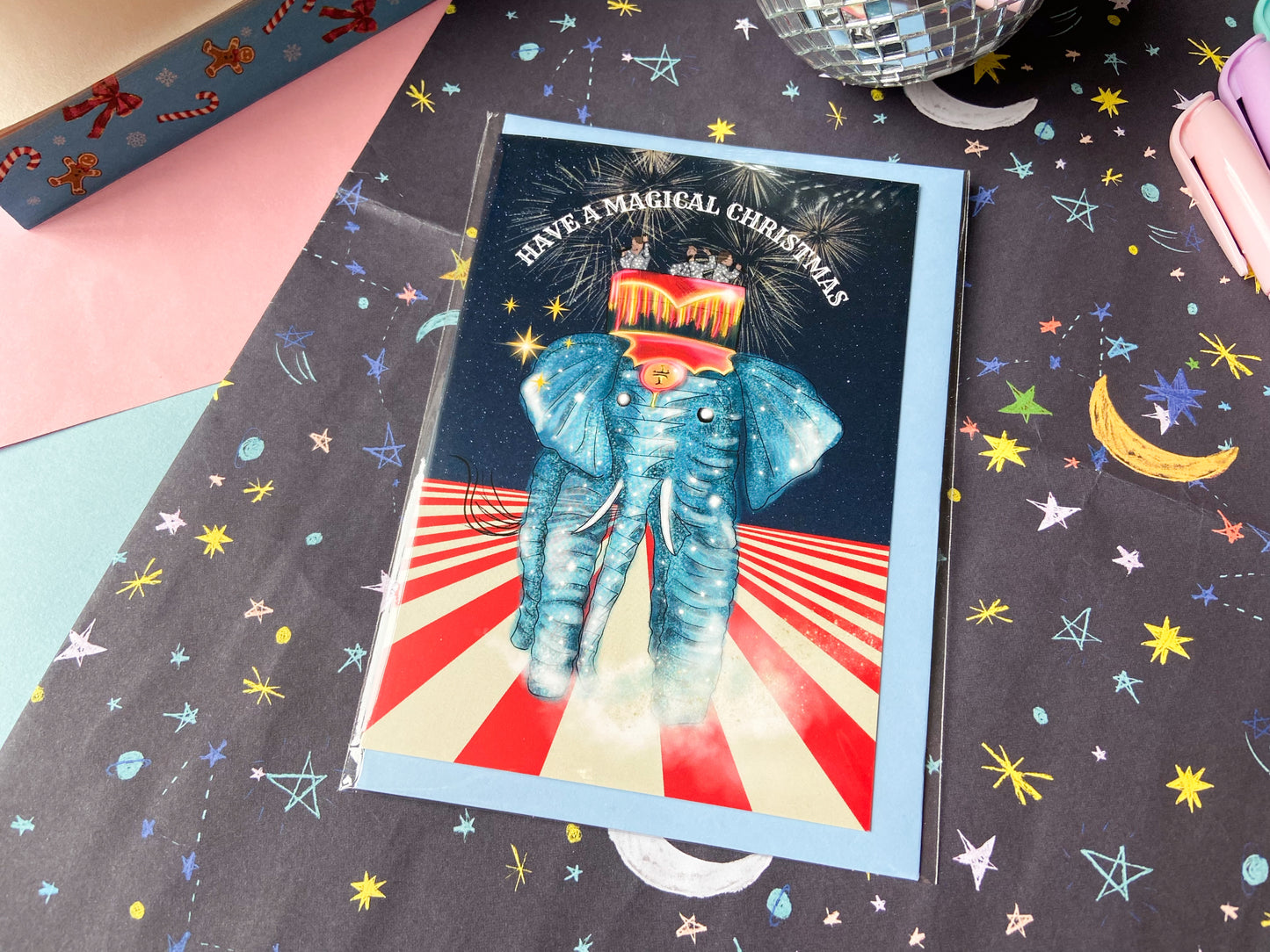 Take That Circus Themed Christmas Card