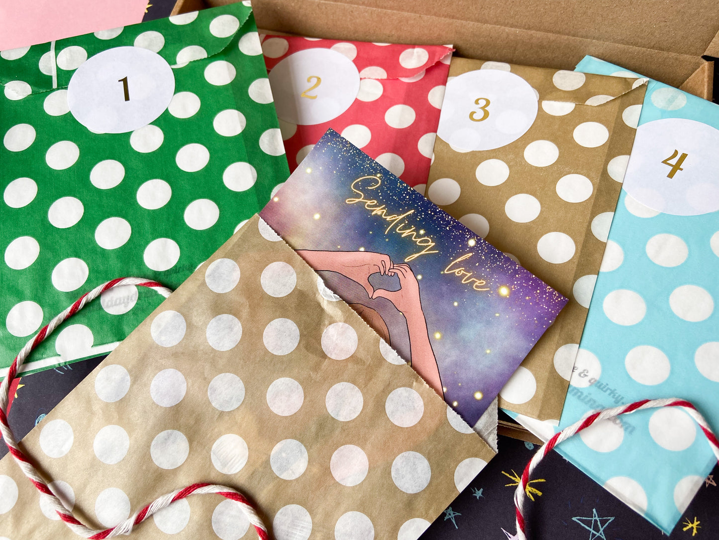 Postcard & Gift Advent Calendar, Taylor Themed Christmas