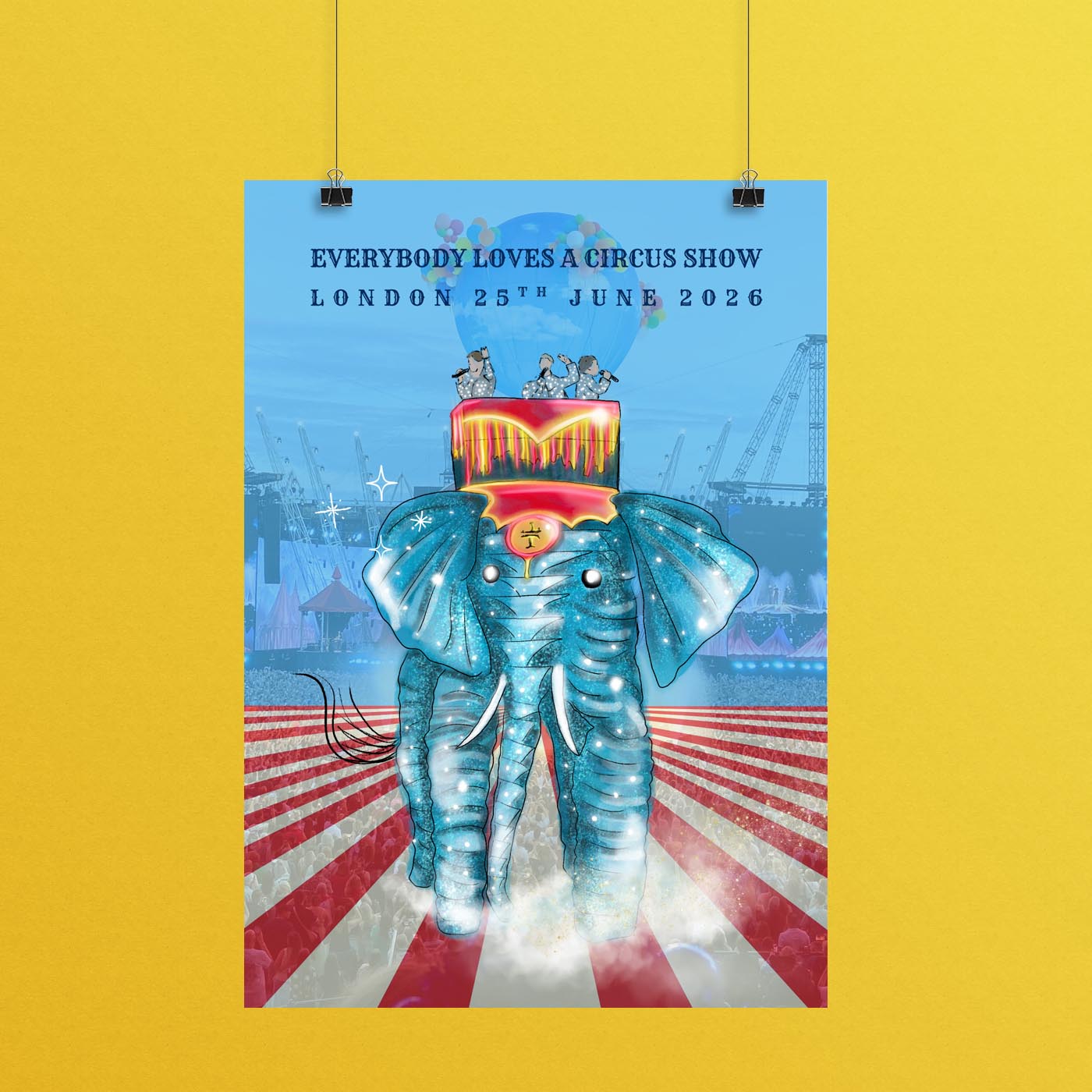 PRE-ORDER: Circus Show Dated LONDON Print