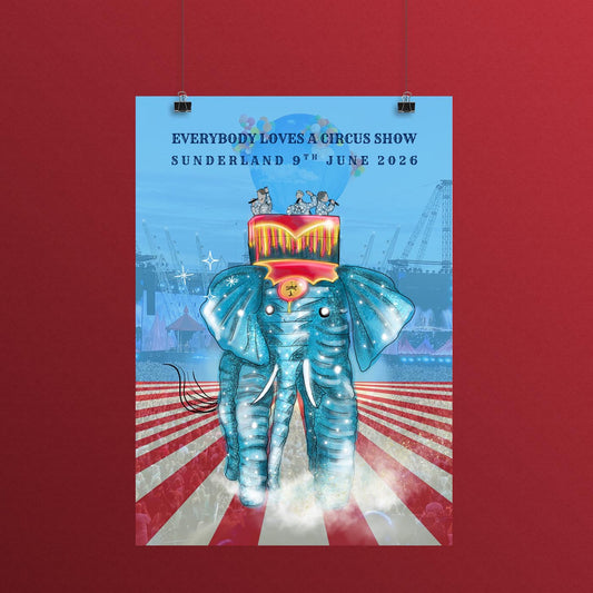 PRE-ORDER: Circus Show Dated SUNDERLAND Print