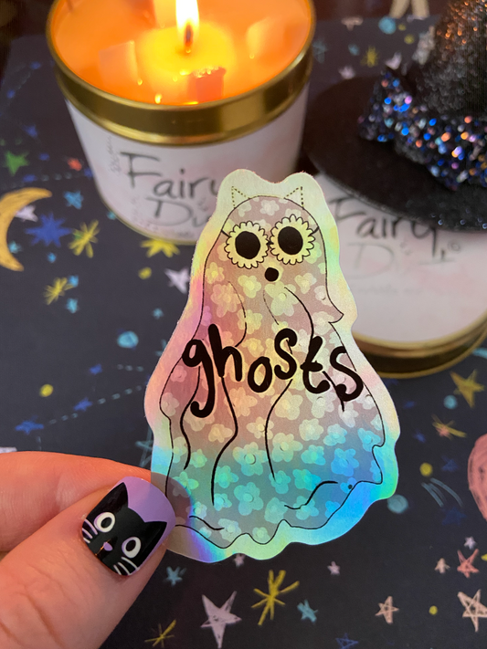 Iridescent Ghosts Sticker, Taylor Fans