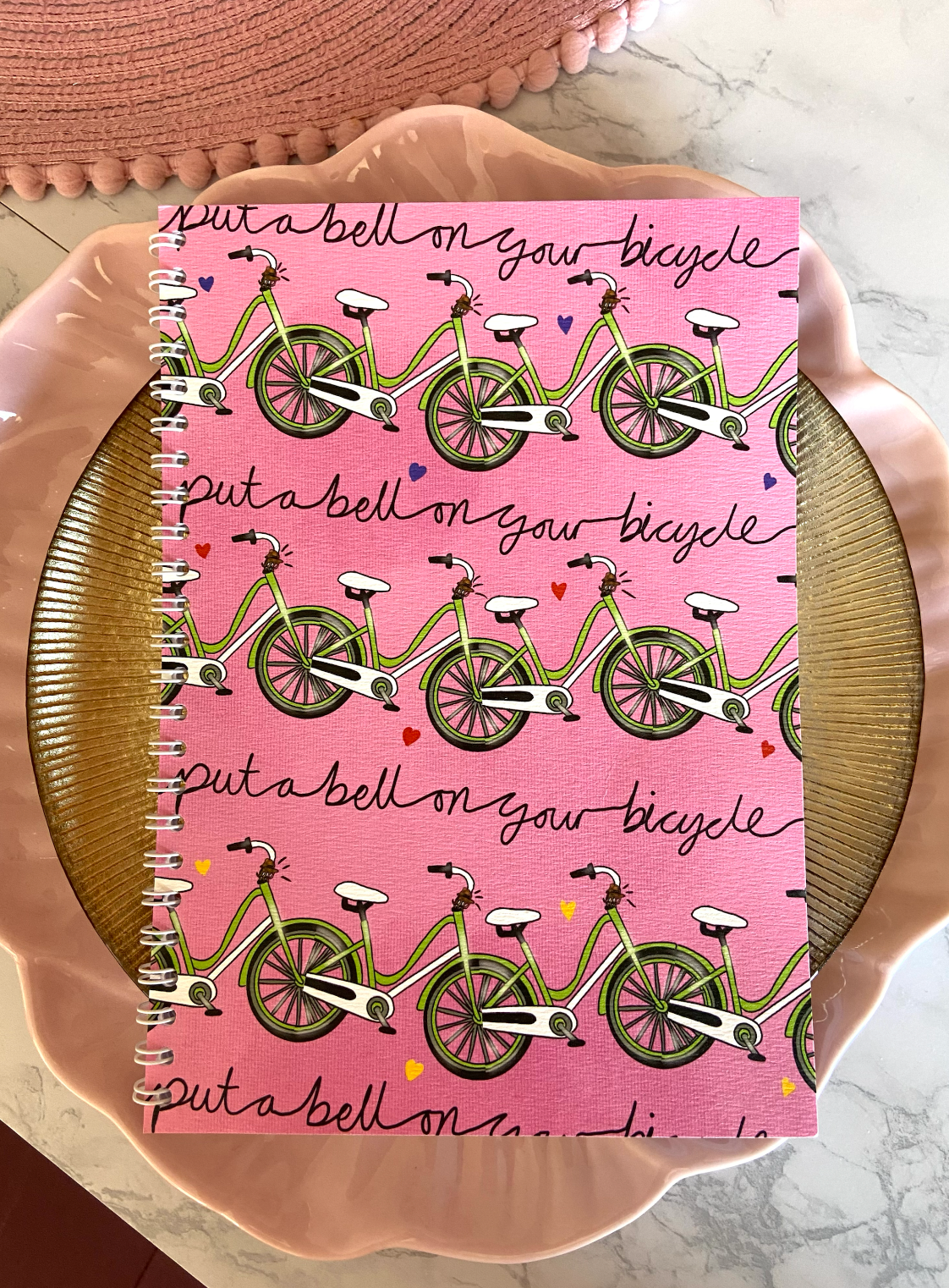 Bell on Your Bicycle Spiral Notebook, Harries Gift