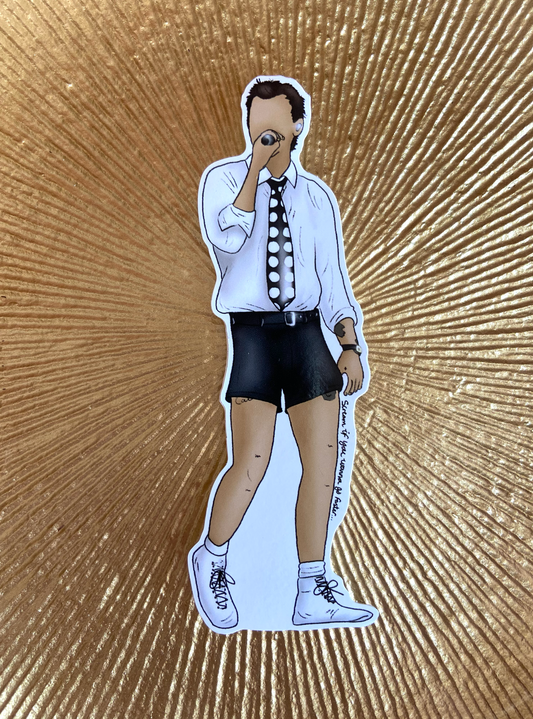Wembley Shorts Debut Harries Sticker